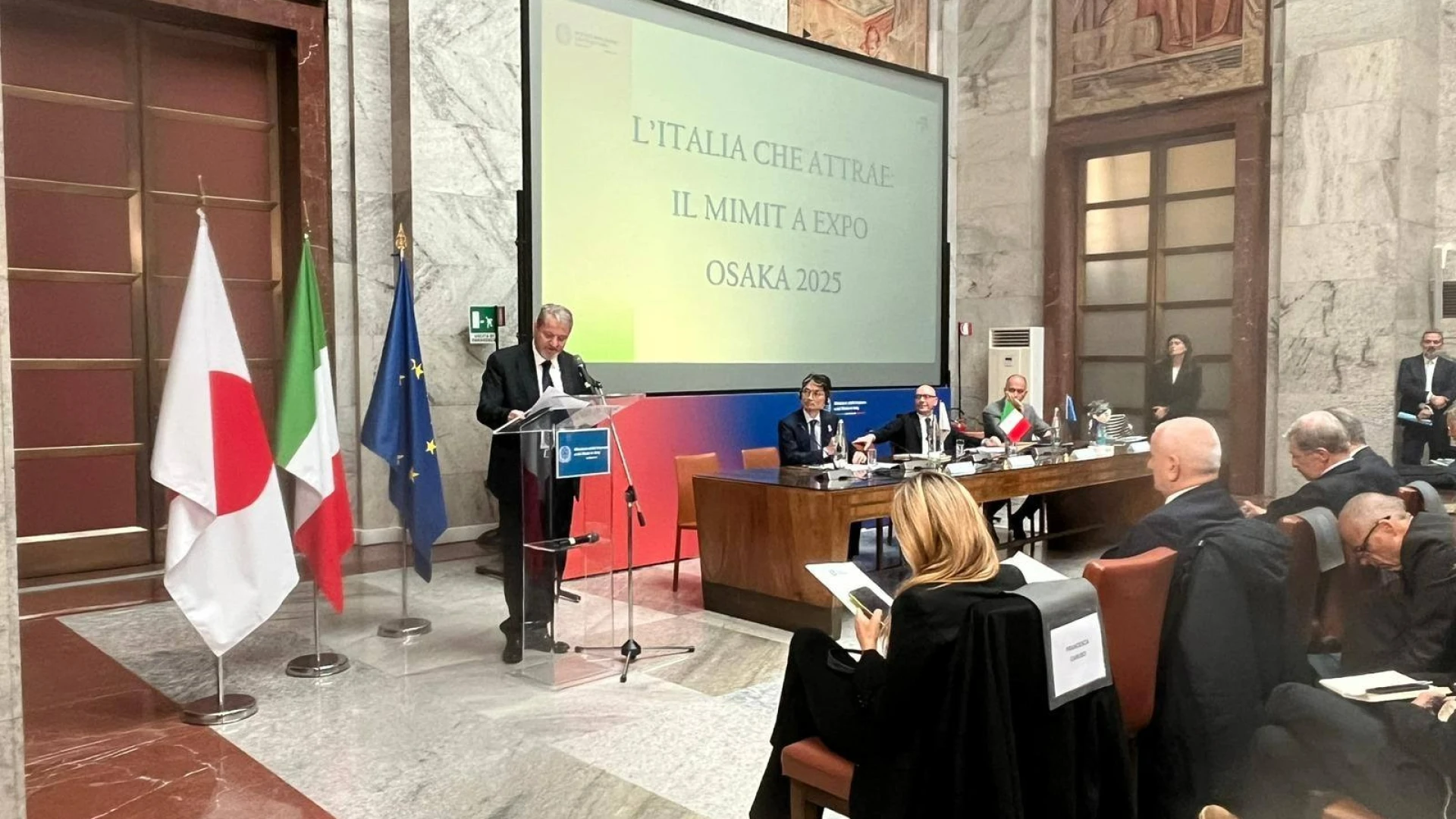 Regioni Italiane a Expo Osaka 2025, questa mattina l’intervento del presidente Roberti presso il Ministero delle Imprese e del Made in Italy.